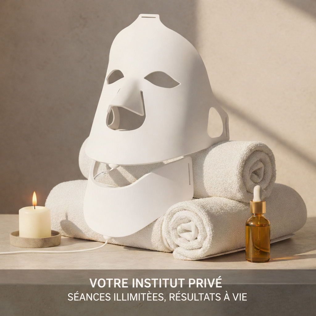 Soin de peau au masque LED Neovaskin – routine beauté à domicile