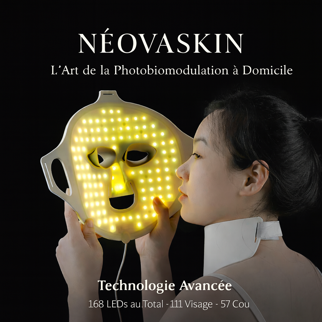 Masque LED Neovaskin – technologie photothérapie sans UV pour tous types de peau